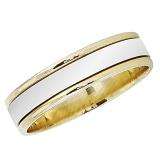 14k Yellow Gold Men's Ladies Unisex Ring Fancy Wedding Band 5.5MM Flat Shiny Polished Traditional Fit (Available in Sizes 4 to 12)