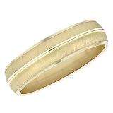 14k Yellow Gold Men's Ladies Unisex Ring Fancy Wedding Band 6MM Domed Plain Shiny Polished Traditional Fit (Available in Sizes 4 to 12)
