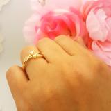 0.25 Carat (ctw) 14k Yellow Gold Round Diamond Crossover Split Shank Ladies Bridal Promise Engagement Ring 1/4 CT