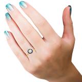 0.50 Carat (ctw) 18K Yellow Gold Round Blue Sapphire & White Diamond Ladies Bridal Halo Style Engagement Ring 1/2 CT