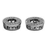 0.20 Carat (ctw) 14k White Gold Round White Diamond Removable Jackets for Stud Earrings 1/5 CT