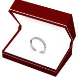 0.40 Carat (ctw) 10K White Gold Round Cut Diamond Ladies Anniversary Wedding Band Stackable Ring