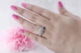 1.00 Carat (ctw) DGLA Certified Round White Diamond Bridal Engagement Ring Set 1 CT, 14K Rose Gold