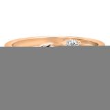 0.50 Carat (ctw) 14K Rose Gold Round Diamond Ladies Swirl Bridal 3 Stone Engagement Ring With Matching Band Set 1/2 CT