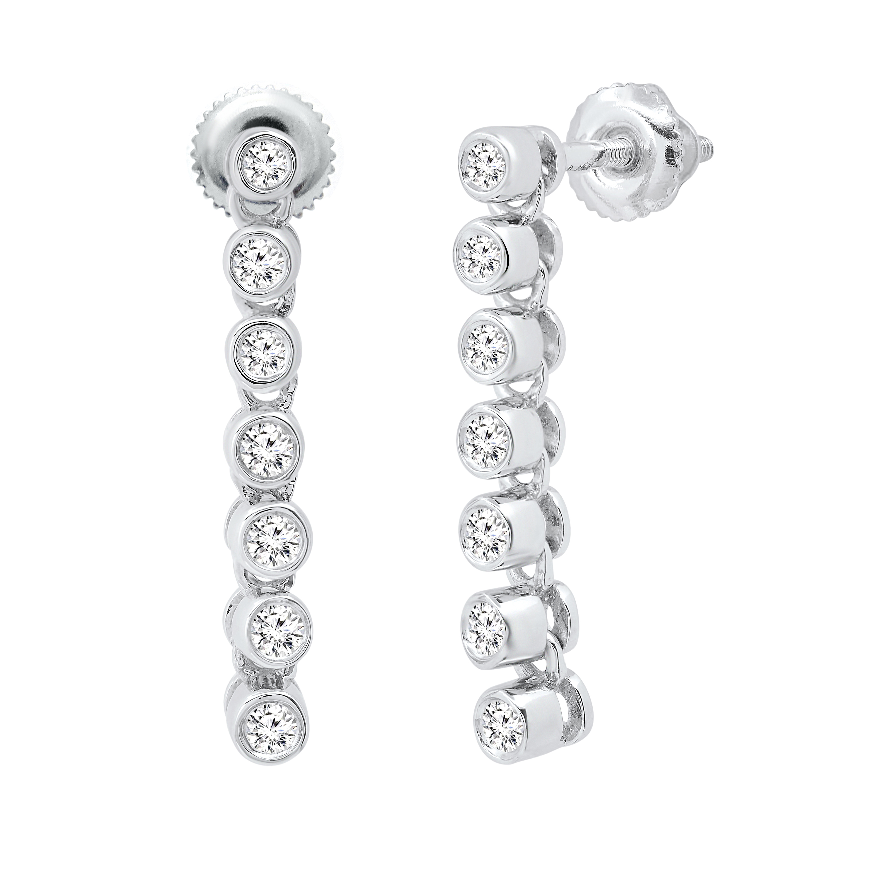 2.9mm White Diamond Studs