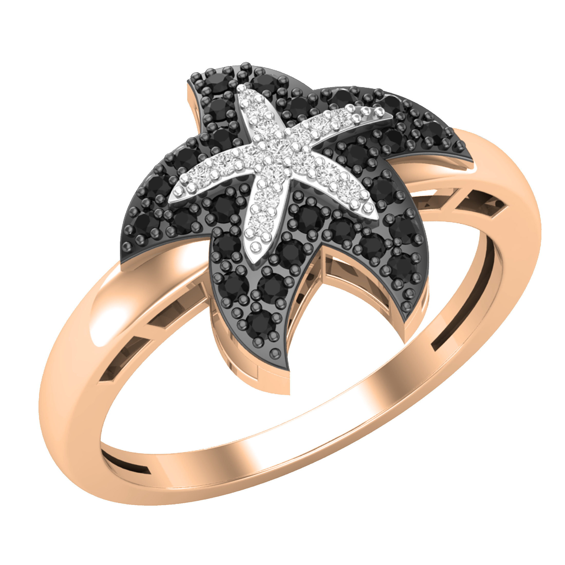 Venyx Rainbow Starfish Ring