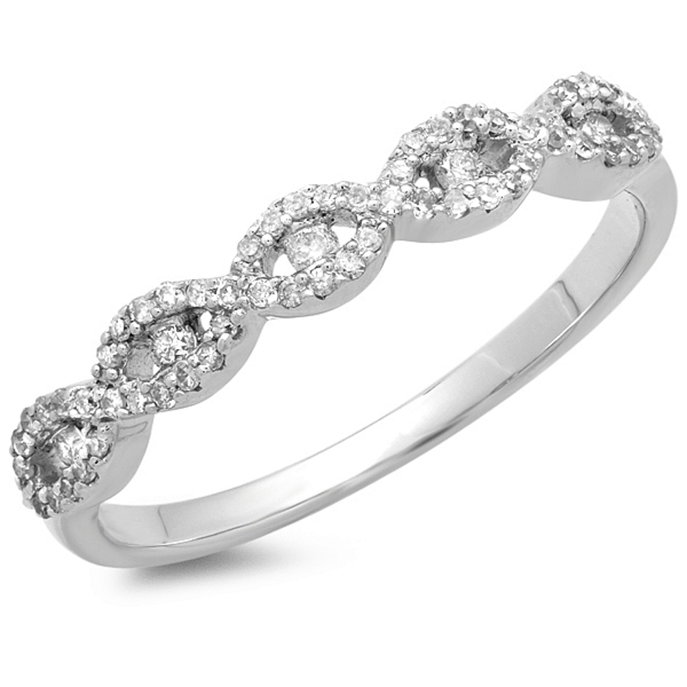 0.25 Carat  Ctw  14K Rose Gold Round White Diamond Ladies Cluster Engagement Ring 1 4 Ct
