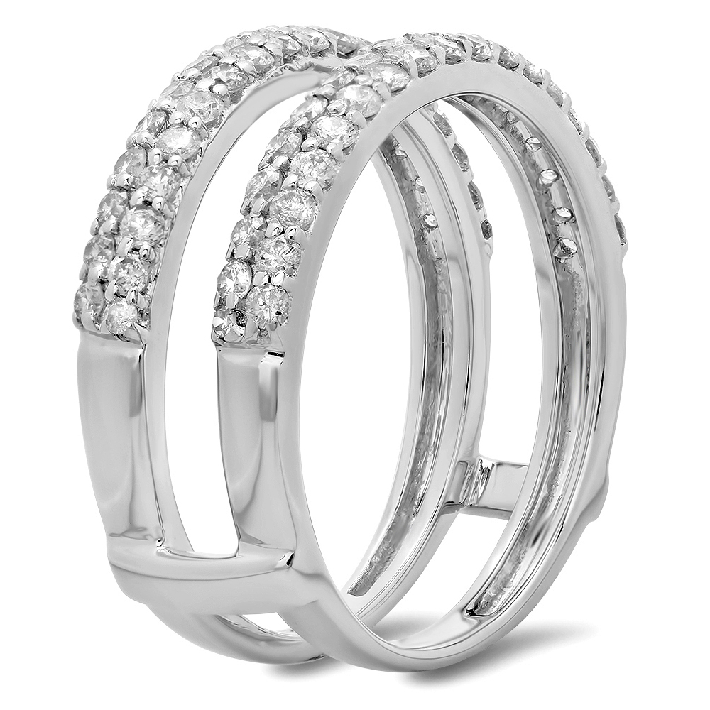 Buy 8.9 mm 0.90 Carat (ctw) 10K White Gold Round Cut Diamond Ladies