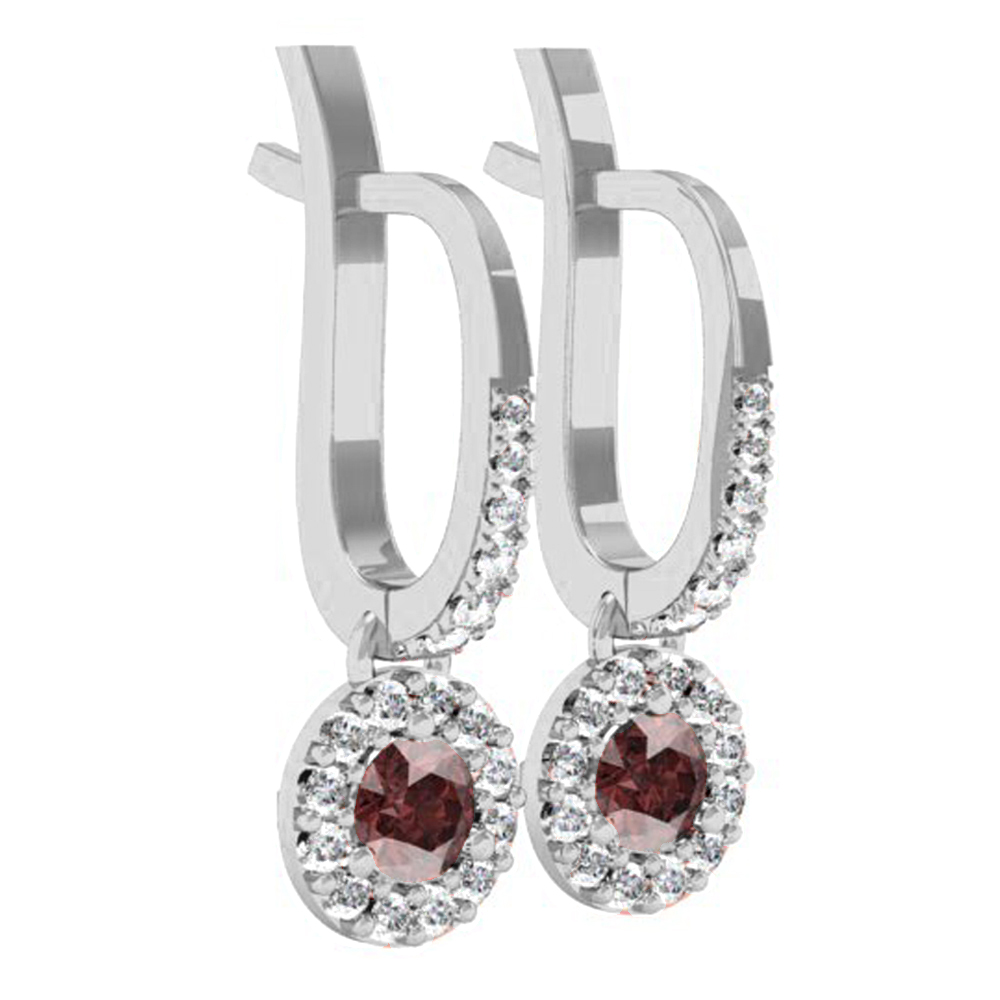 Buy 15.9 mm 0.43 Carat (ctw) 10K White Gold Round Champagne & White