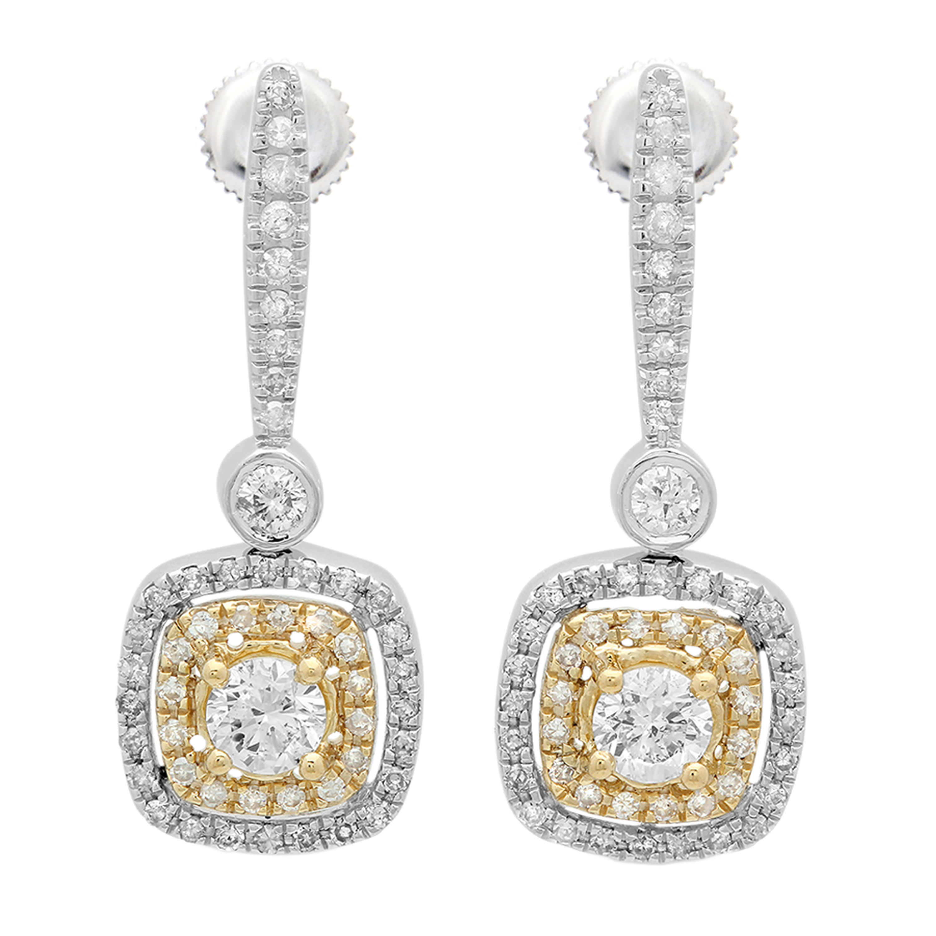 Buy 3.60 mm 0.90 Carat (ctw) 10K White & Yellow Gold Two Tone Round