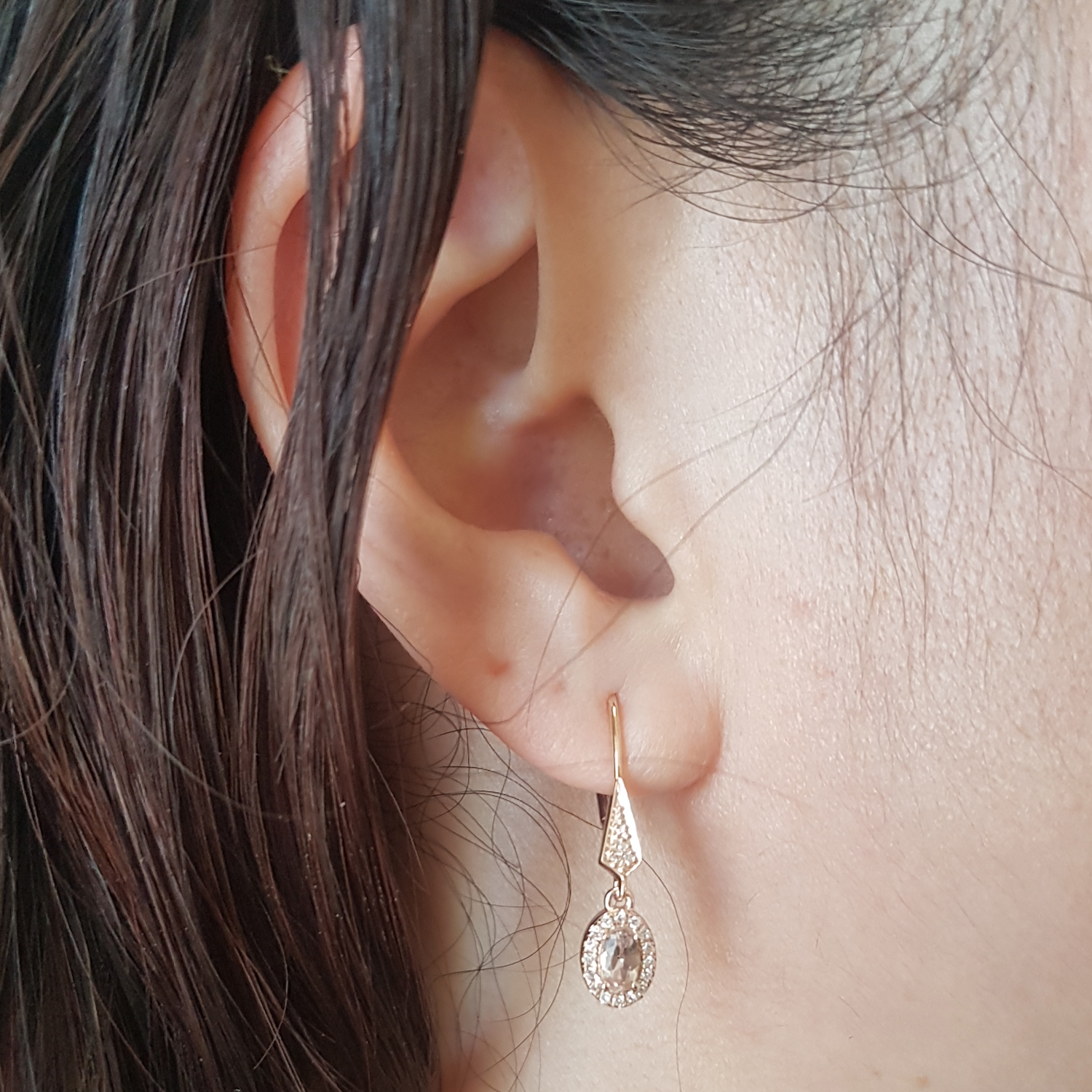 Buy 2.88 mm 0.60 Carat (ctw) 10K Rose Gold Oval & Round White