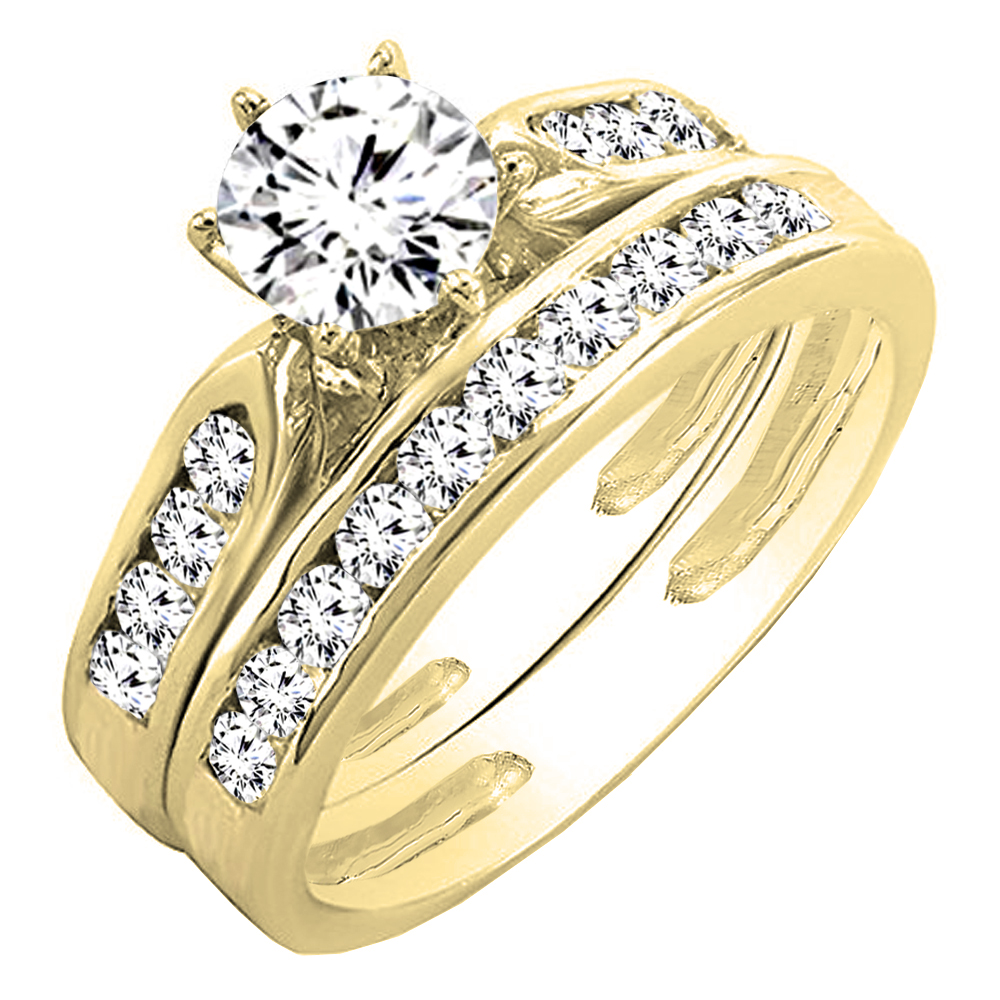 Buy IGI Certified Round White Diamond Tapered Shank Wedding Ring