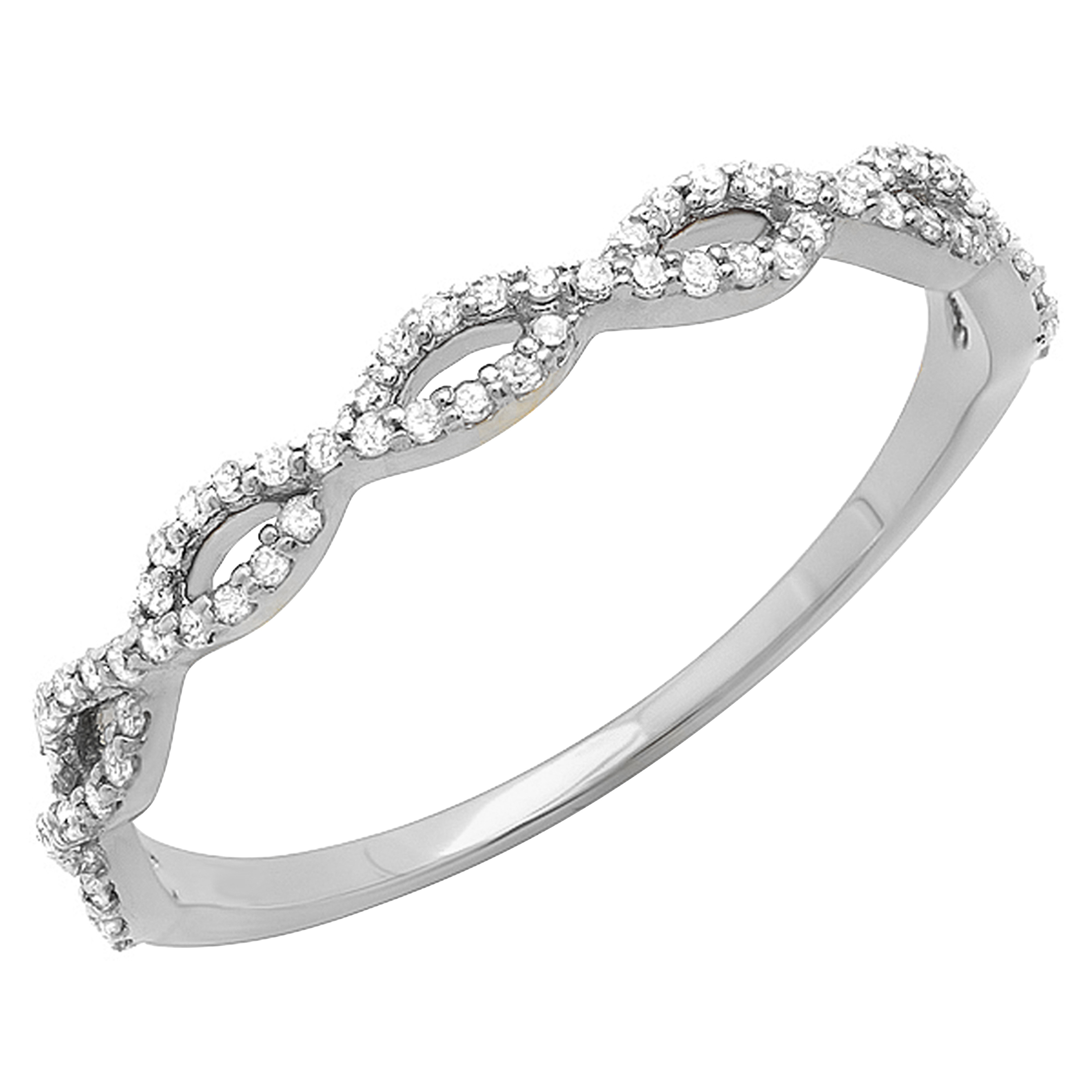 Eqwljwe Women's Infinity Anniversary Wedding Bands