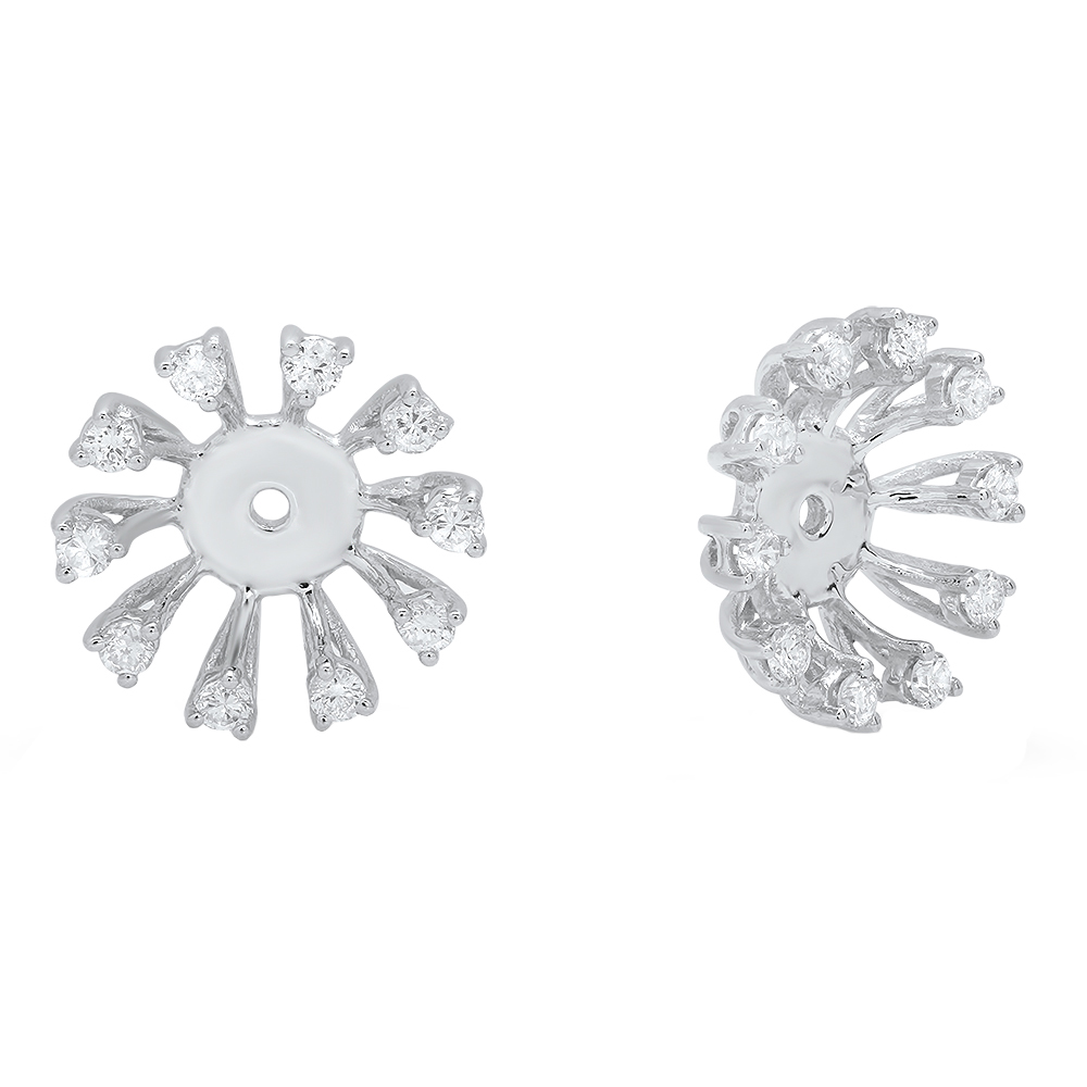 18K 一粒ダイヤモンド•デザインリング✴︎used ✴︎ 2.83ct Natural Brilliant Cut Diamond Earrings Round 18k