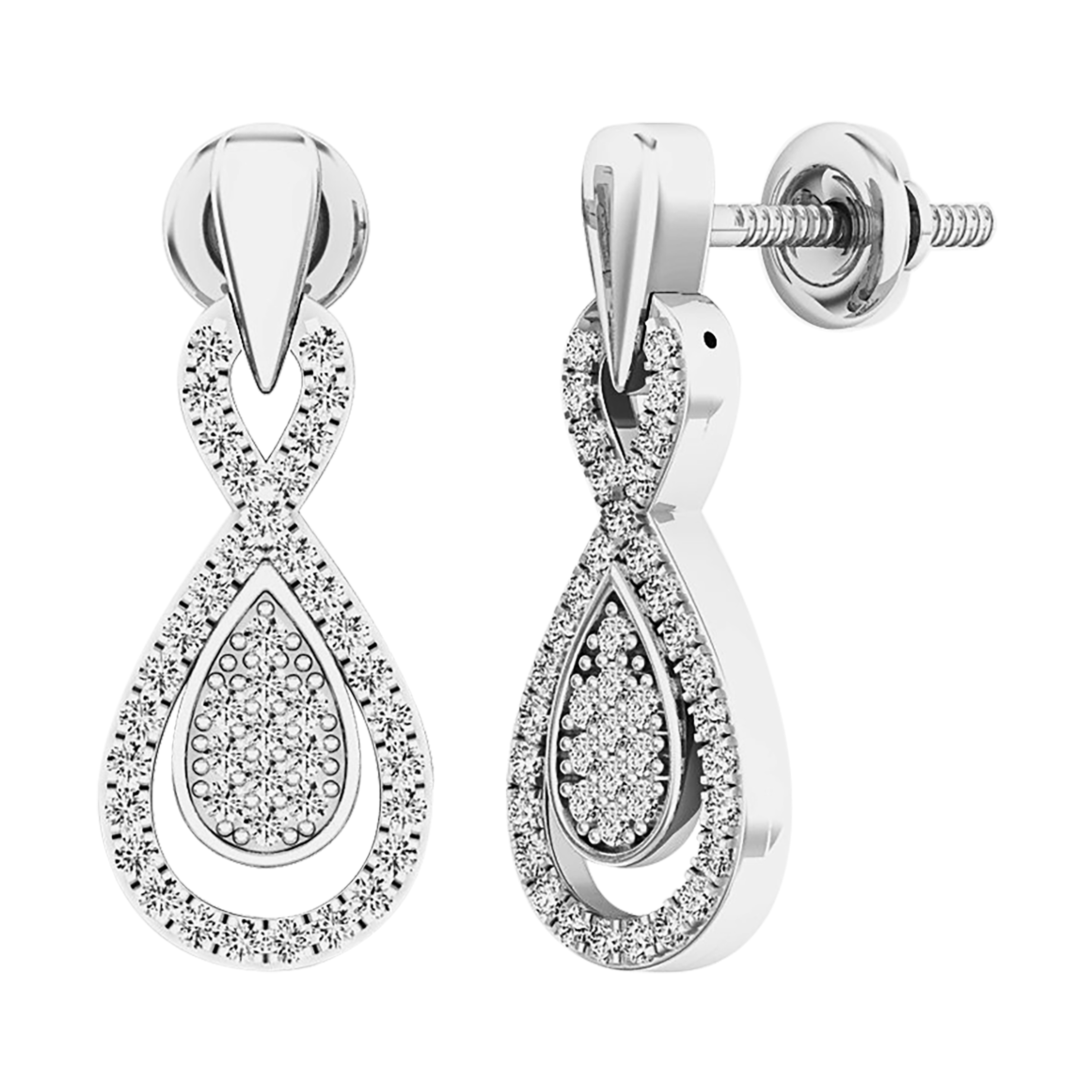 佳山　楕円 Textured gold hoop earrings