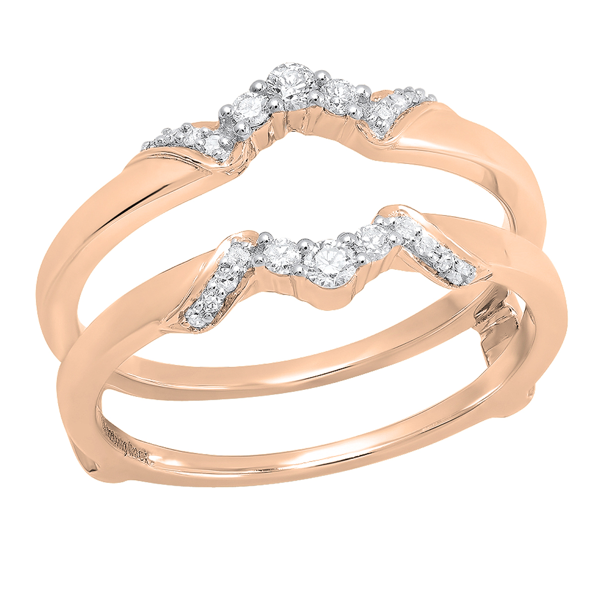 Wedding band guard deals double ring