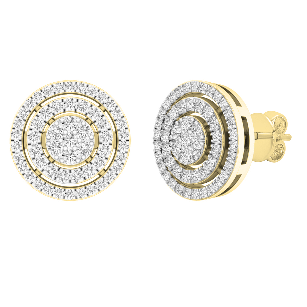 1/2 ct tw Diamond Stud Earrings in 10K Yellow Gold